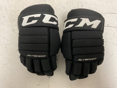 Used CCM JETSPEED FT455 Junior Gloves Black 12" 11855-S000197749