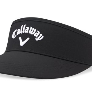 NEW 2026 Callaway Golf Tour Authentic High Crown Black Adjustable Golf Visor/Hat