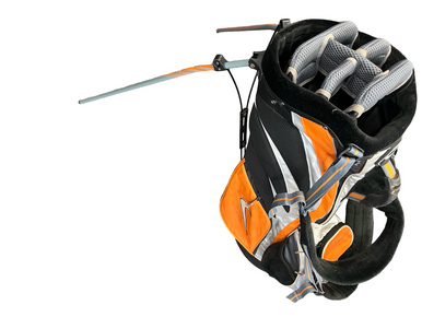 Used Nike 6 WAY STAND BAG Mens Stand Bag Orange 11682-S000125830