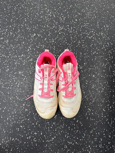 Used Under Armour GLYDE BB/SB Cleats Pink Junior 03 11849-S000035699