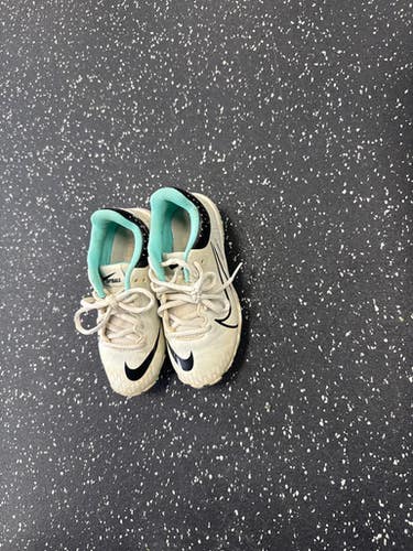 Used Nike DIAMOND BB/SB Cleats White Youth 12.0 11849-S000035698