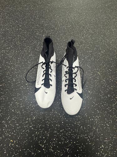 Used Nike VAPOR Adult FB Cleats Black And White Senior 13 11849-S000035679