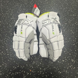 New STX CELL VI Lacrosse Gloves Mens White SM 11849-S000035670