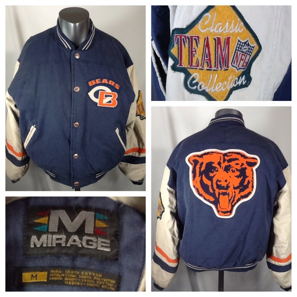 Vintage Mirage Chicago Bears Jacket (Med) NFL Throwbacks Vintage Collection 90s