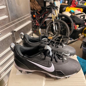 Gray Men's Size M 11.5 (W 12.5) Adult Nike Force Zoom Trout 9 Elite Low Top Metal (New)