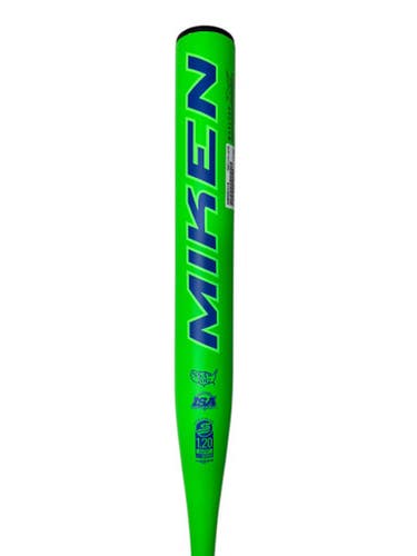 Used Miken KP23 1 Piece 34/25 -9 Slowpitch Bat - Neon Green 11835-S000203116