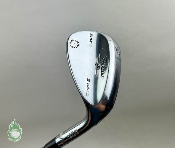 Right Handed Titleist Vokey SM6 S Grind Wedge 56*-10 Regular Flex Graphite Golf