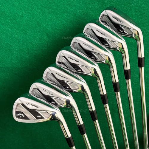 Callaway Mavrik Pro 4-PW Iron Set Dynamic Gold Tour Issue X100 Steel Extra Stiff