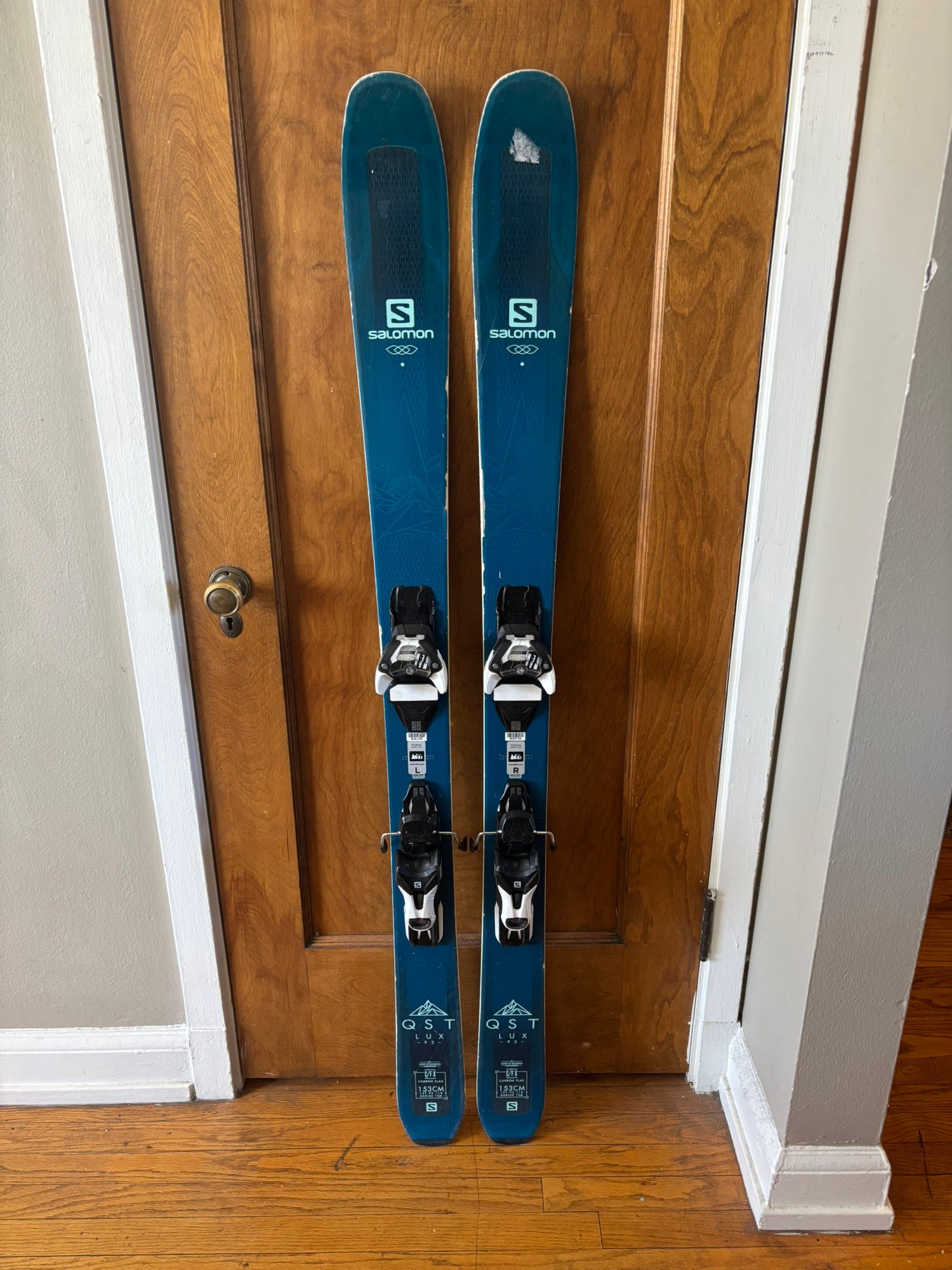 Salomon Snowblade Buzz 90cm Trick Skis Adjustable Size Bindings