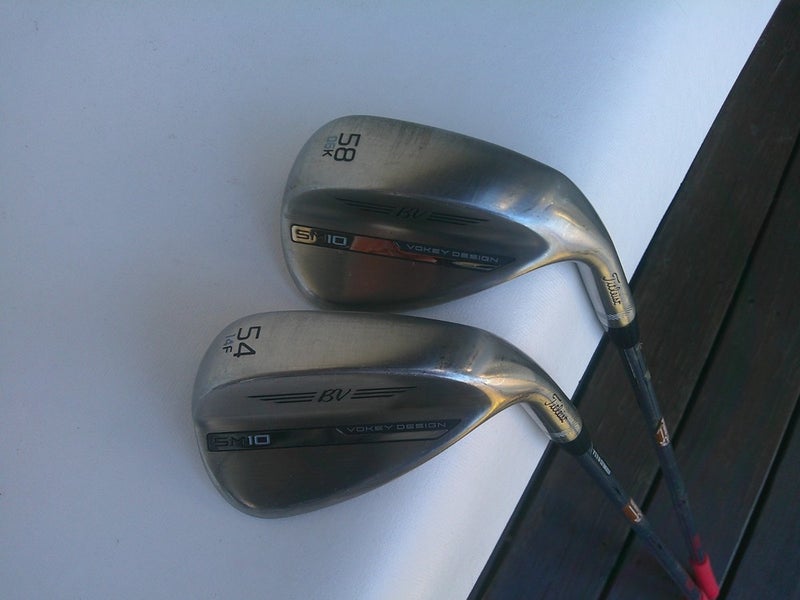 Titleist BV SM10 Tour Chrome (54.14F - 58.06K) Wedge Set w/ N.S. PRO Stiff Flex