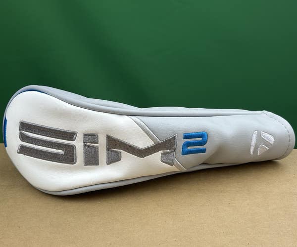TaylorMade SIM2 Rescue Hybrid Cover Headcover White/Gray/Blue NEW!