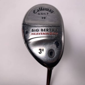 Callaway Big Bertha Heavenwood 3 Hybrid 20* RCH 75w Regular Graphite Mens RH