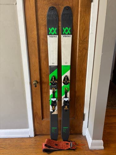 Volkl VTA 108 181cm with Marker Kingpin 10 Bindings and Skins