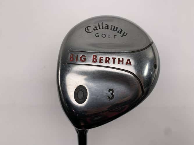 Callaway Big Bertha 2004 3 Fairway Wood 15* RCH 75w Firm Graphite Mens LH