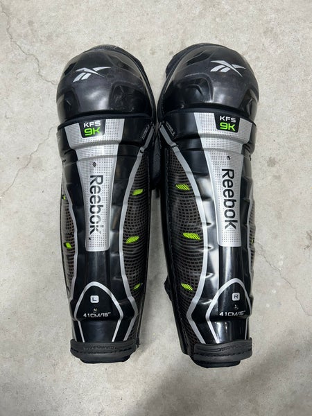 16” Senior Bauer Reebok KFS 9K Shin Guards (New) Pro Stock
