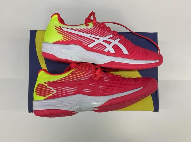 Size 6 - Women's Asics Solution Speed FF - Laser Pink/White