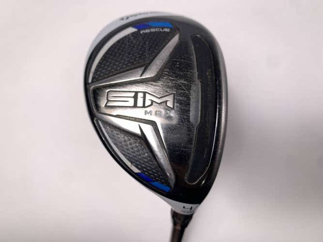 TaylorMade SIM MAX 4 Hybrid 22* Project X HZRDUS Smoke 6.0 Black 80g Stiff RH