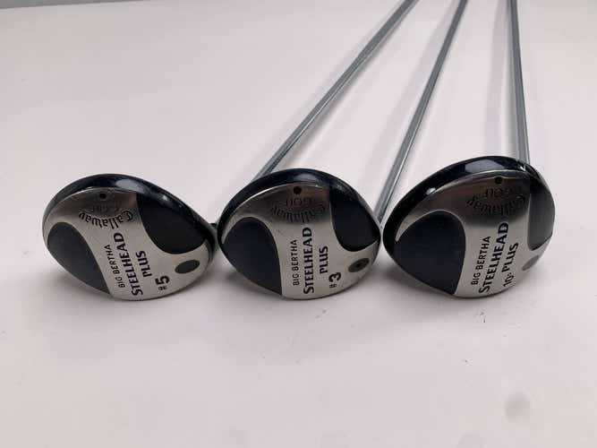 Callaway Steelhead Plus Driver Wood Set 3 5 | 10* 15* 18* Regular Mens LH