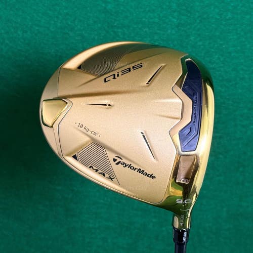 TaylorMade Qi35 MAX Designer Series Matte Gold 9 Driver Diamana T+60 Stiff w/HC