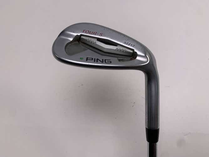 Ping Tour-S Chrome Gap Wedge GW 52* 12 Green Dot 2* Up CFS Wedge Steel Mens RH
