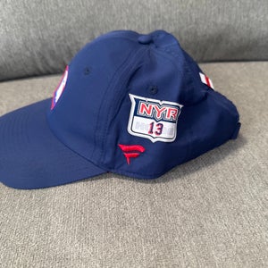 Alexis Lafreniere 13  New York Rangers Fanatics Authentic Pro Locker Room HAT Player Team Issue