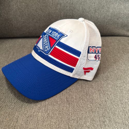 Braden Schneider 4 45 New York Rangers Fanatics Authentic Pro HAT Team Player Issued Used Worn