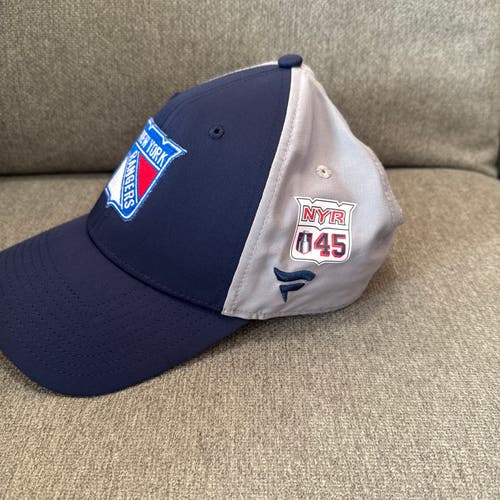 Braden Schneider 4 45 New York Rangers Fanatics Authentic Pro HAT Team Player Issued Used Worn