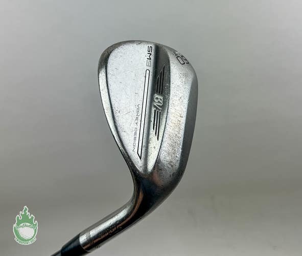 Right Handed Titleist Vokey SM9 T Grind Wedge 60*-04 Stiff Flex Graphite Golf