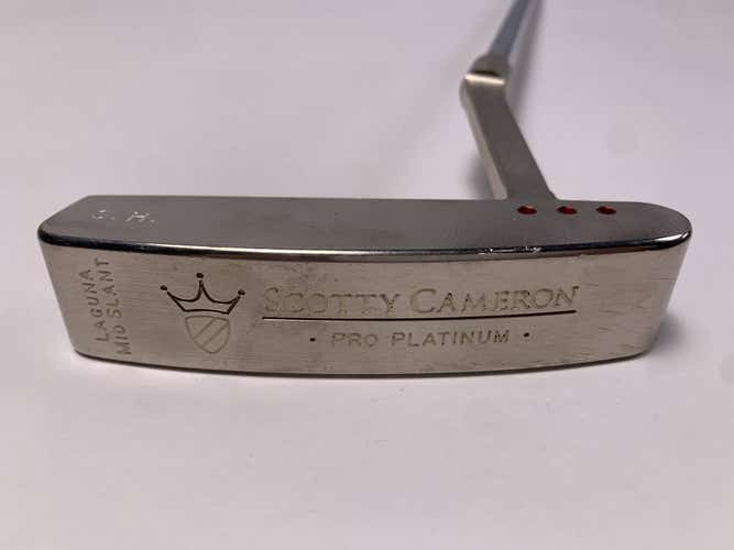 Scotty Cameron Pro Platinum Laguna Mid Slant Putter 34" Mens RH