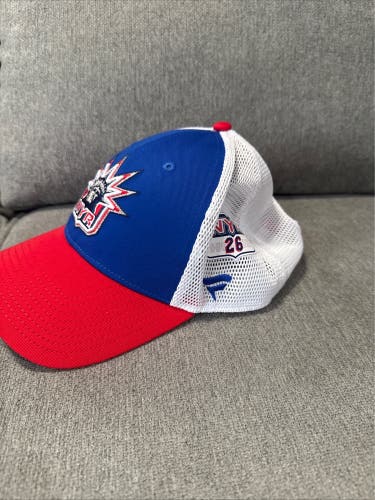 Jimmy Vesey 26 New York Rangers Fanatics Authentic Pro HAT Player Used Worn