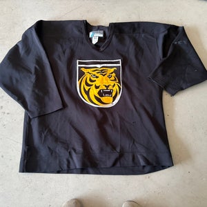 Black Colorado College Tigers old logo Goalie Cut Men's Bauer Jersey (Used)