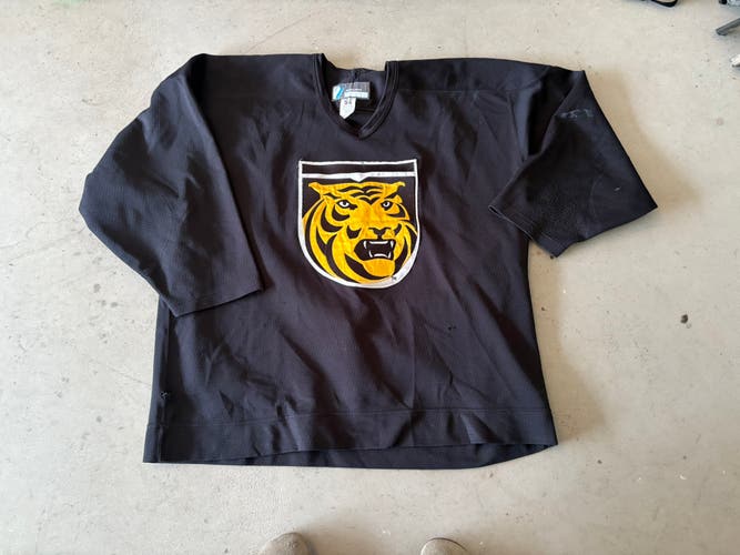 Black Colorado College Tigers old logo Goalie Cut Men's Bauer Jersey (Used)