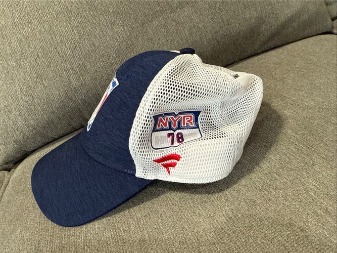 Brennan Othmann 78 New York Rangers Fanatics Authentic Pro HAT Player Used Worn