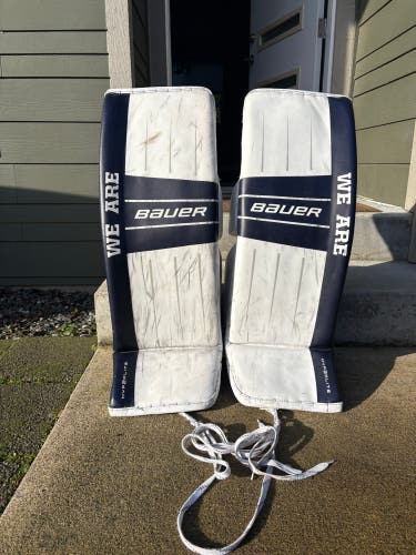 34" Penn State Digiprint Bauer Vapor Hyperlite 2 Goalie Leg Pads Pro Stock (Used)