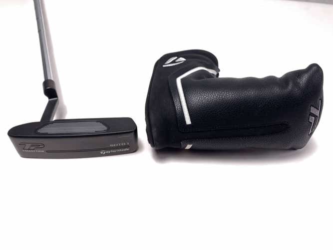 TaylorMade TP Black Soto 1 Putter 34" SuperStroke Flatso 2.0 Mens LH HC NEW