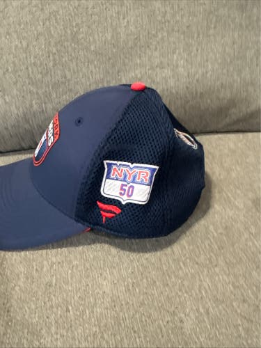 Will Cuylle 50 New York Rangers Fanatics Authentic Pro HAT Player Used Worn