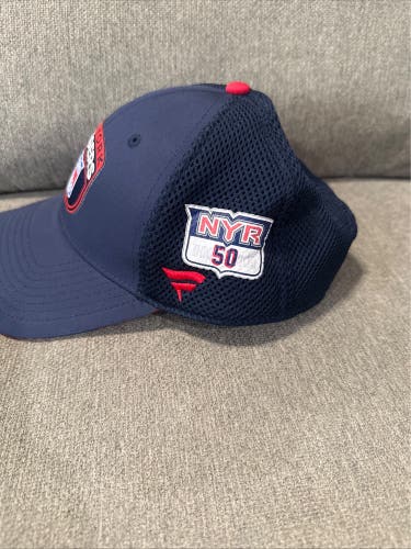 Will Cuylle 50 New York Rangers Fanatics Authentic Pro HAT Player Used Worn