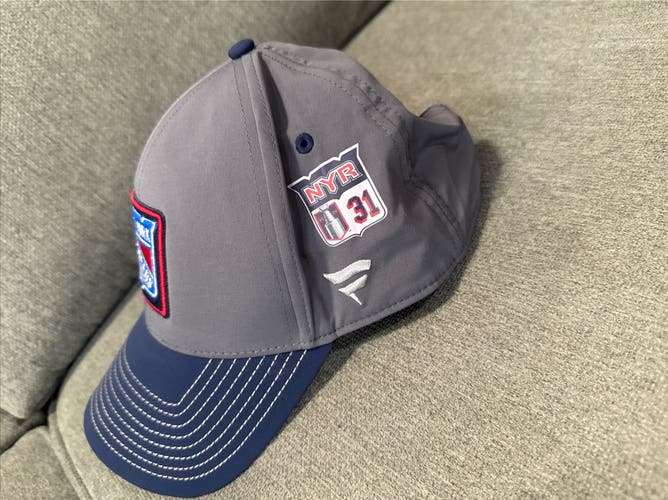 Igor Shesterkin 31 New York Rangers Fanatics Authentic Pro HAT Player Used Worn