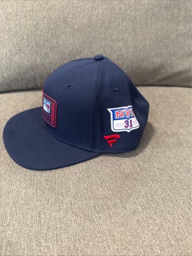 Igor Shesterkin 31 New York Rangers Fanatics Authentic Pro HAT Player Used Worn