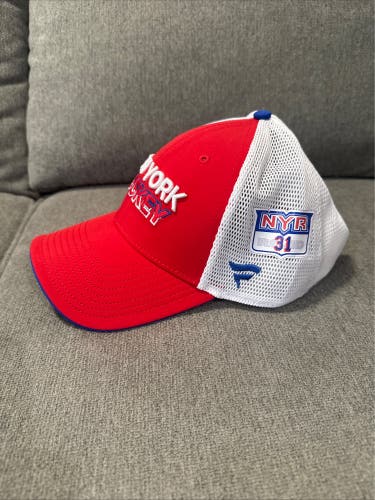 Igor Shesterkin 31 New York Rangers Fanatics Authentic Pro HAT Player Used Worn