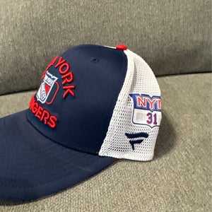 Igor Shesterkin 31 New York Rangers Fanatics Authentic Pro HAT Player Used Worn