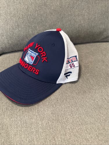 Brett Berard 65 New York Rangers Fanatics Authentic Pro HAT Player Used Worn