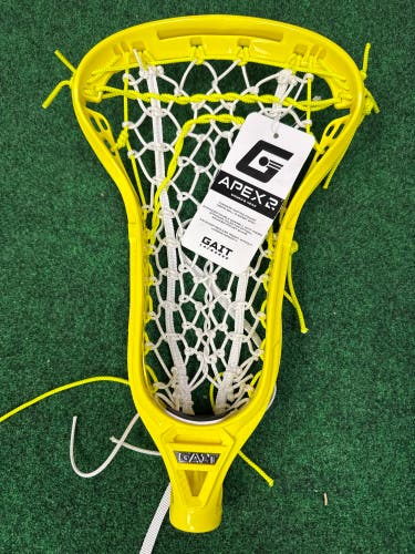 Yellow Gait Apex 2 Women's Lacrosse Strung Head (New)