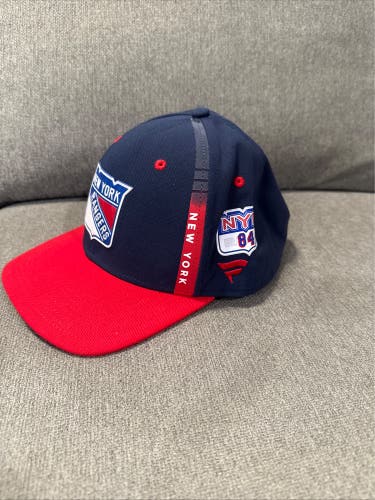 Adam Edstrom 84 New York Rangers Fanatics Authentic Pro HAT Player Used Worn