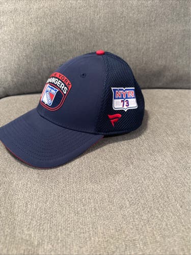 Matt Rempe 73 New York Rangers Fanatics Authentic Pro HAT Player Used Worn