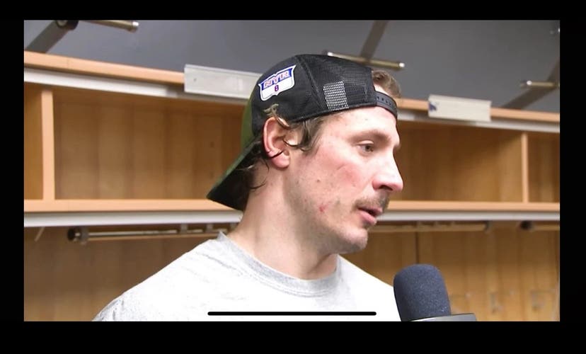 JT Miller 8 New York Rangers Fanatics Authentic Pro HAT Player Used Worn