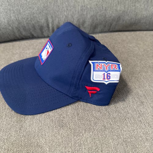 Vincent Trocheck 16 New York Rangers Fanatics Authentic Pro HAT Player Used Worn