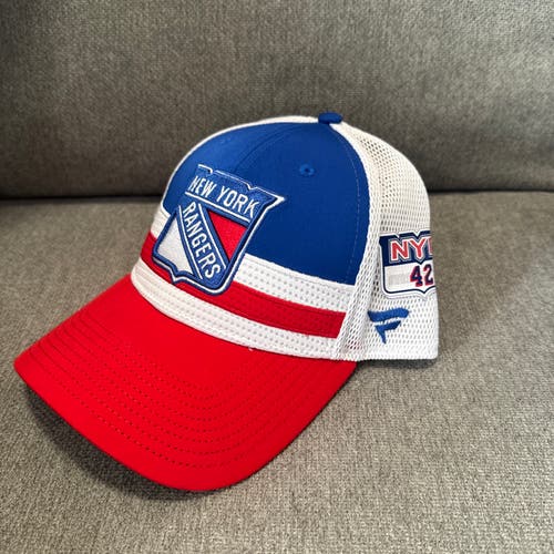 Noah Laba 42 New York Rangers Fanatics Authentic Pro HAT Player Issue Worn