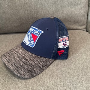 Noah Laba 42 New York Rangers Fanatics Authentic Pro HAT Player Issue Worn