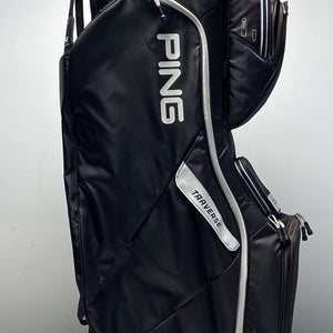 Ping Traverse Cart Bag Black 14-Way Divide Single Strap Golf Bag